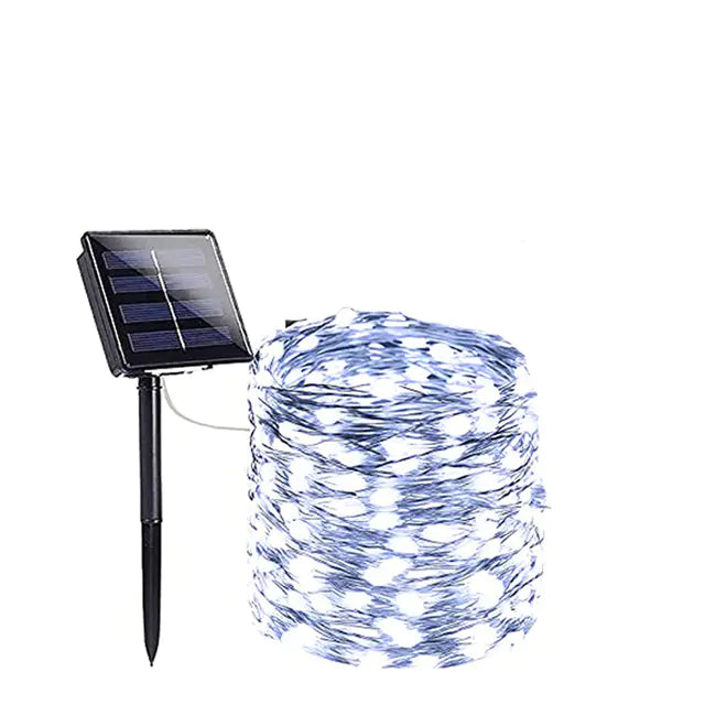 Outdoor Solar String Lights with 8 Lighting Modes