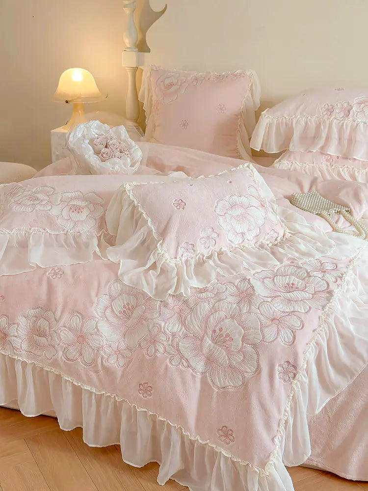 Autumn Winter Princess Style Four-Piece Bedding Set