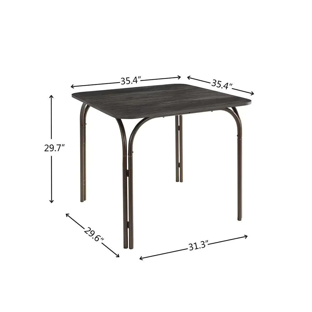 5-Piece Wood Table & 4 Chairs,Modern Dining Table Furniture Set For Home