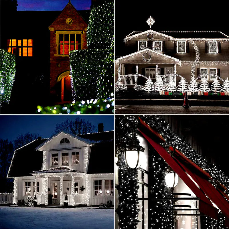 Outdoor Solar String Lights with 8 Lighting Modes