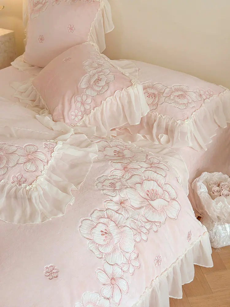 Autumn Winter Princess Style Four-Piece Bedding Set
