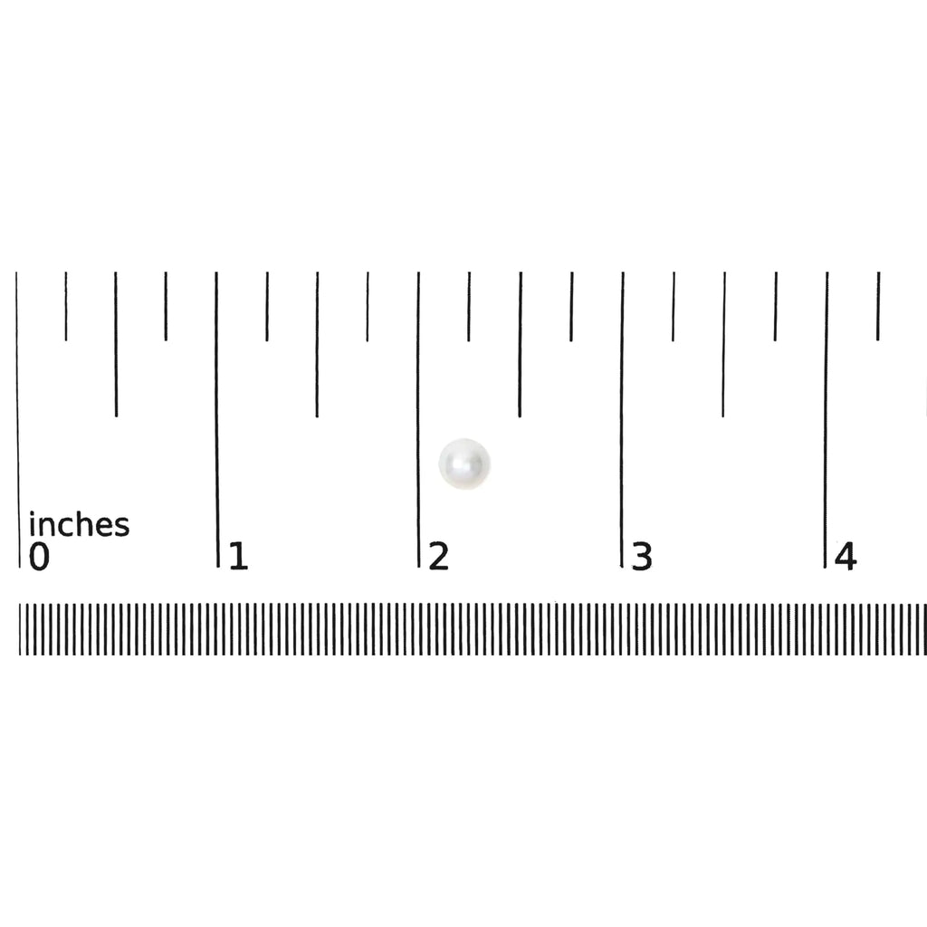 14K Gold Cultured Freshwater Pearl Solitaire Stud Earrings