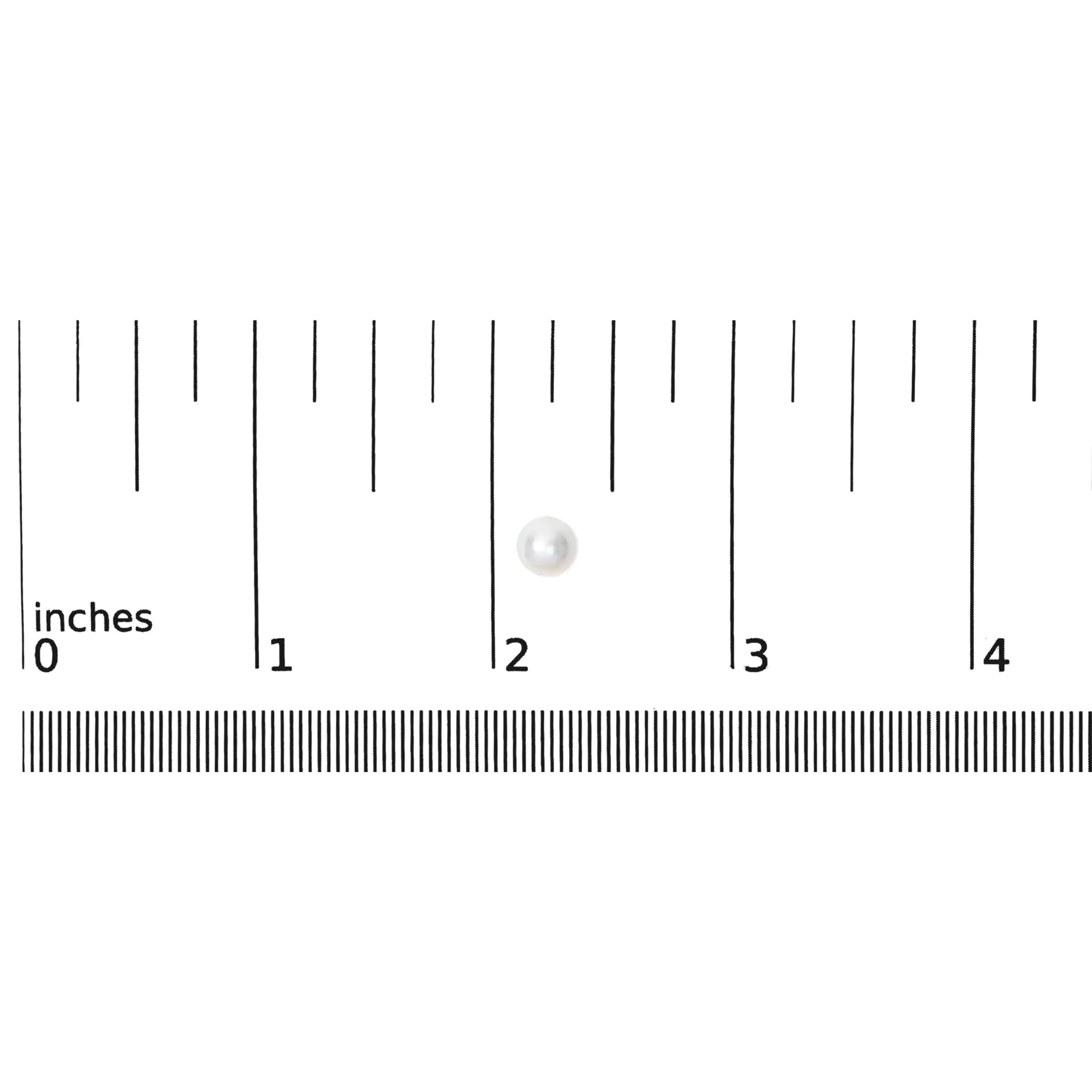14K Gold Cultured Freshwater Pearl Solitaire Stud Earrings