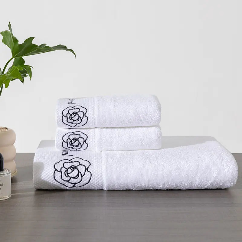 Hotel Bedding and Towels with Custom Logo Option