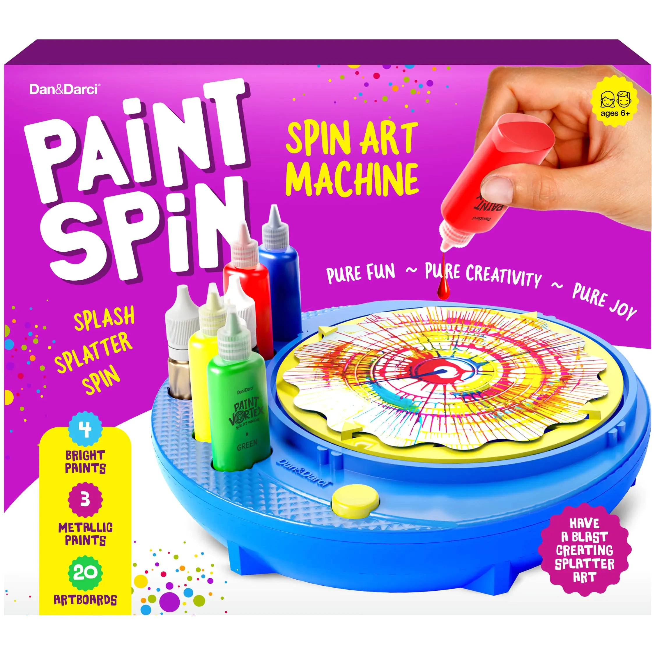 Paint Spin Art Machine Kit for Kids - Arts & Crafts for Boys & Girls Ages - Easter Art Craft Set Gifts for 6-9 Year Old Boy Girl- Cool Painting Spinner Toys Kits Sets - Birthday Gift Ideas 6 7 8 9