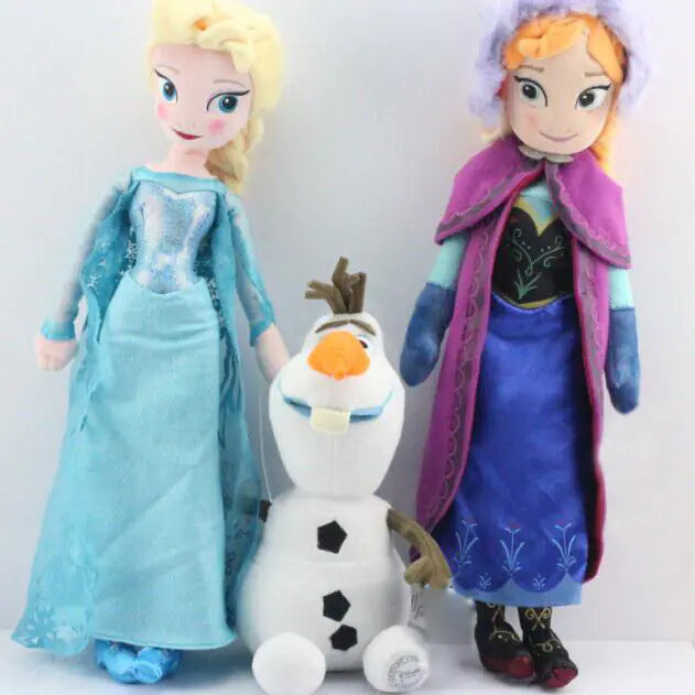 Frozen 2 Plush Toys: Elsa, Anna, and Olaf Dolls