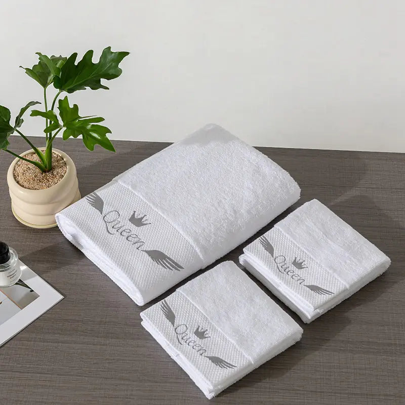 Hotel Bedding and Towels with Custom Logo Option