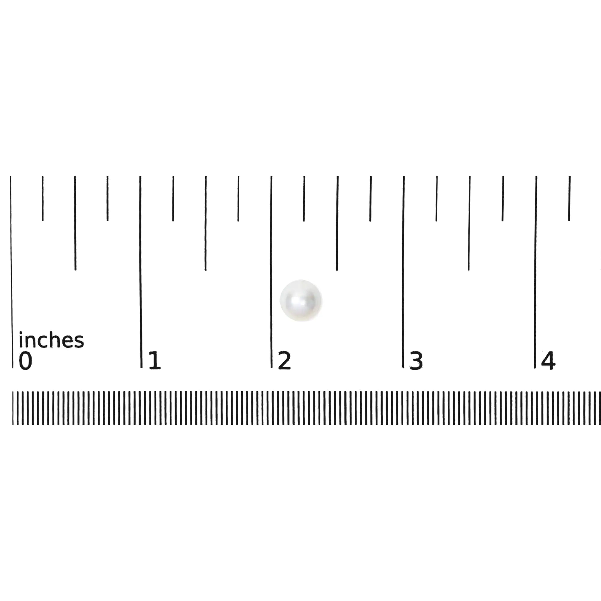14K Gold Cultured Freshwater Pearl Solitaire Stud Earrings