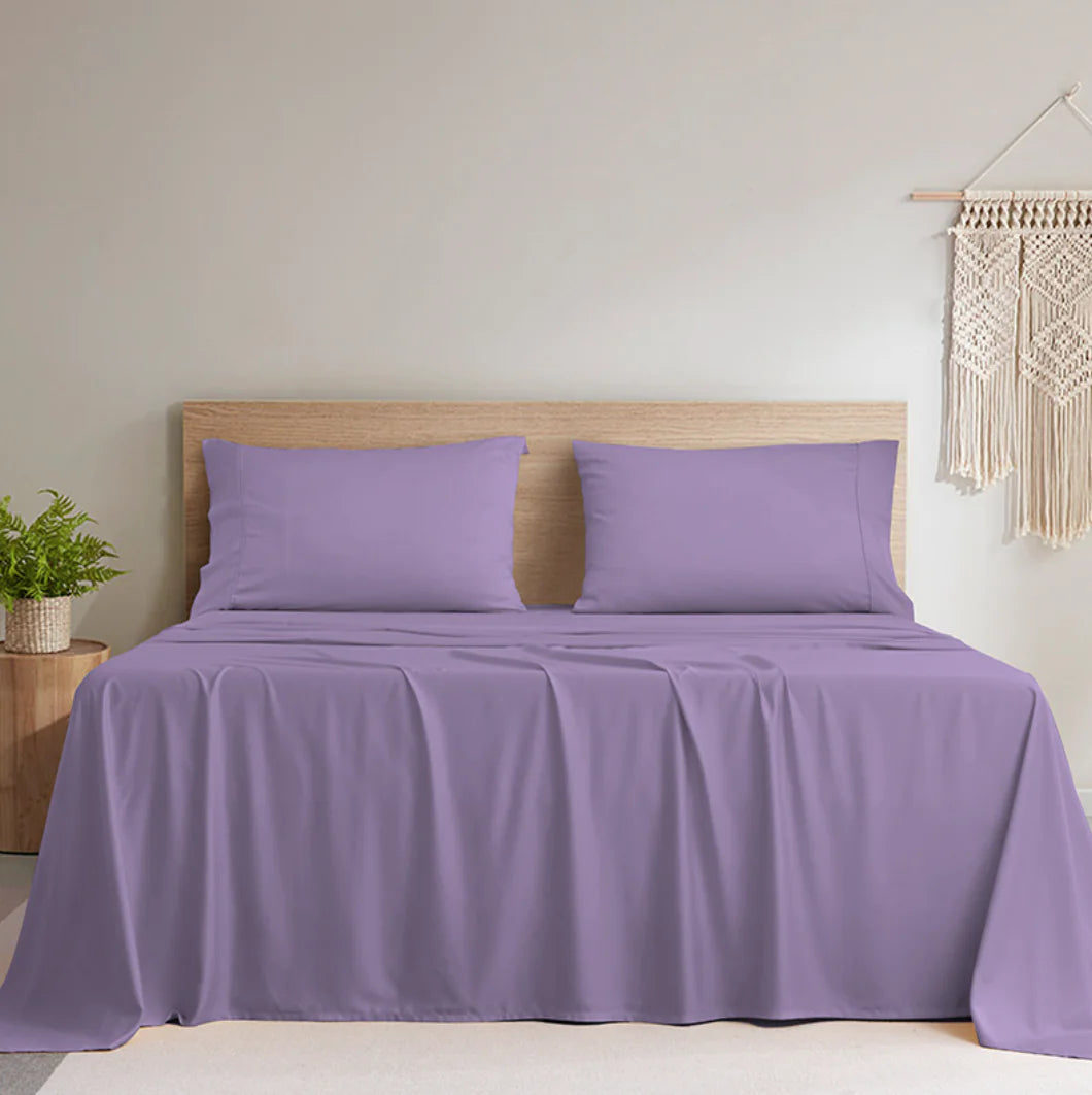 Bamboo Fiber Solid Color Bedding Set