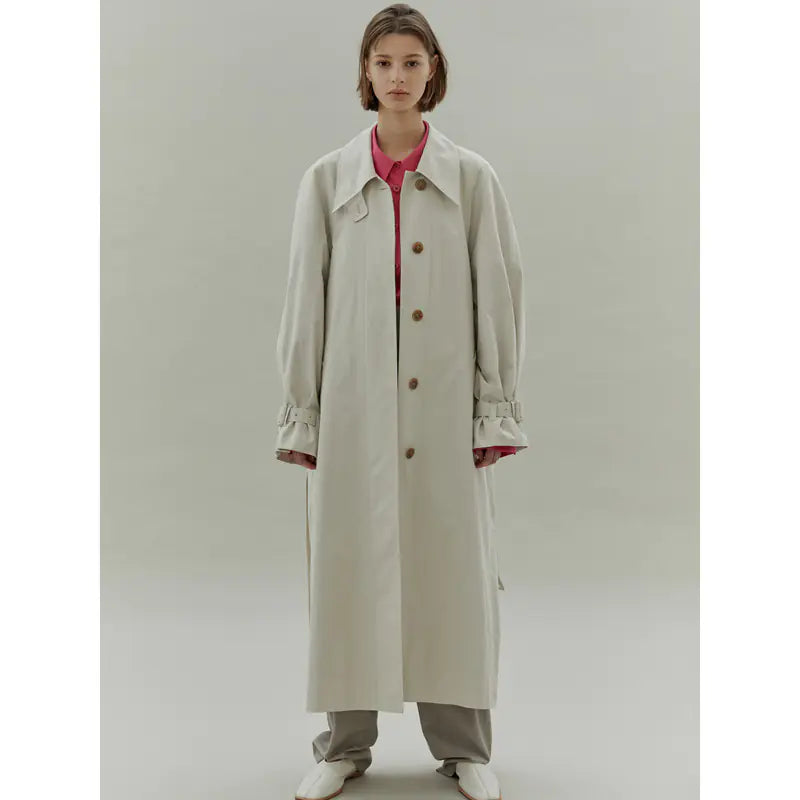 "2024 Women's Long Casual Trench Coat with Belt"