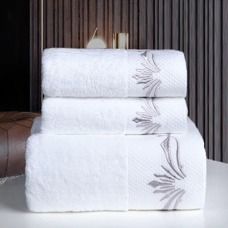 Hotel Bedding and Towels with Custom Logo Option