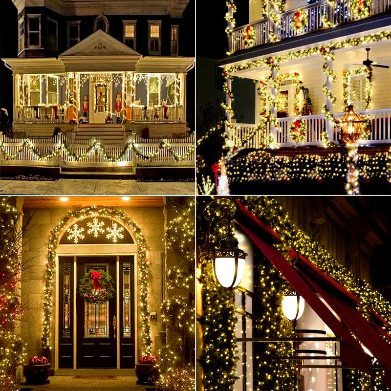 Outdoor Solar String Lights with 8 Lighting Modes