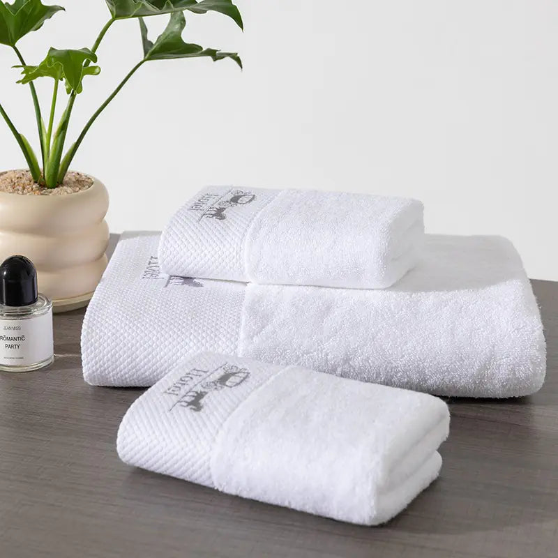 Hotel Bedding and Towels with Custom Logo Option